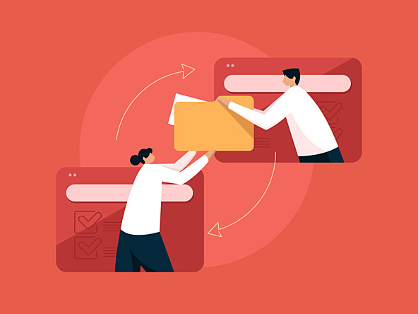 Job sharing abstract image